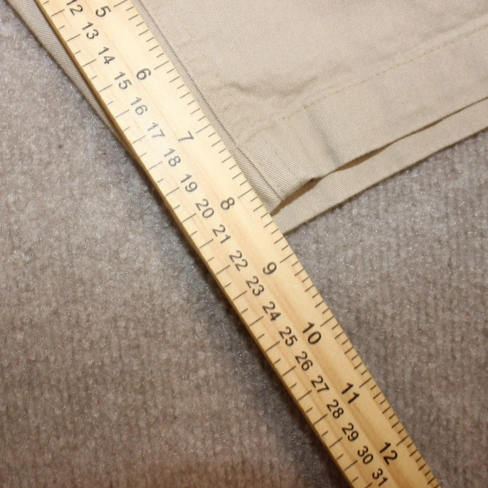 Old Navy Boys 20 Plus Khaki Chino Shorts Built-In Flex Tan Flat Front Chinos